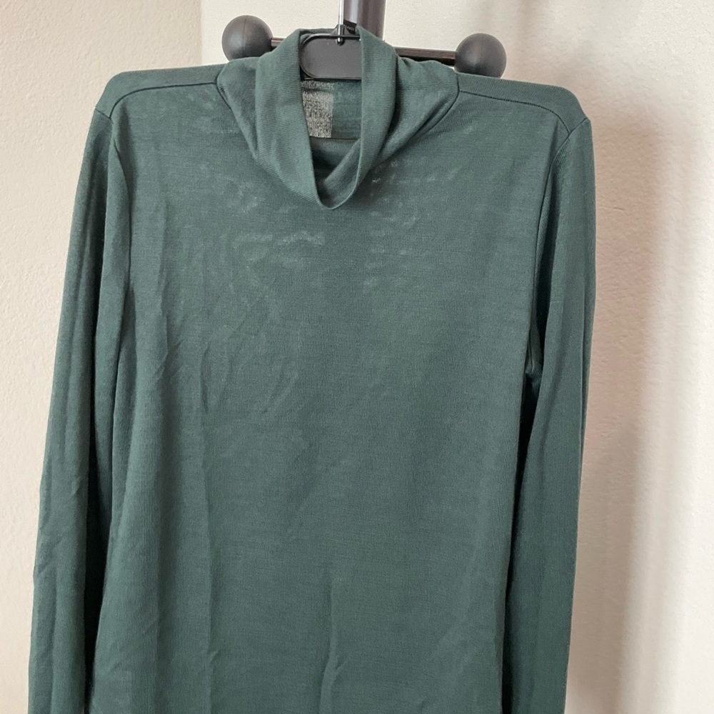 Banana Republic Forest Green Cowl Neck Top